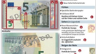 Neuer Funf Euro Schein Kommt In Umlauf Grenzecho